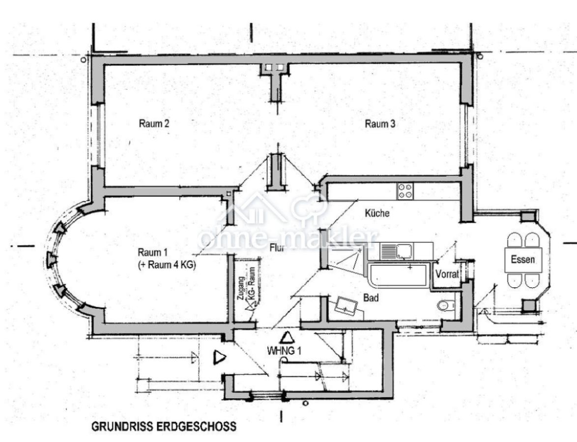 Erdgeschoss mit KG-Raum