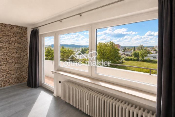 Wohnzimmer und West-Balkon