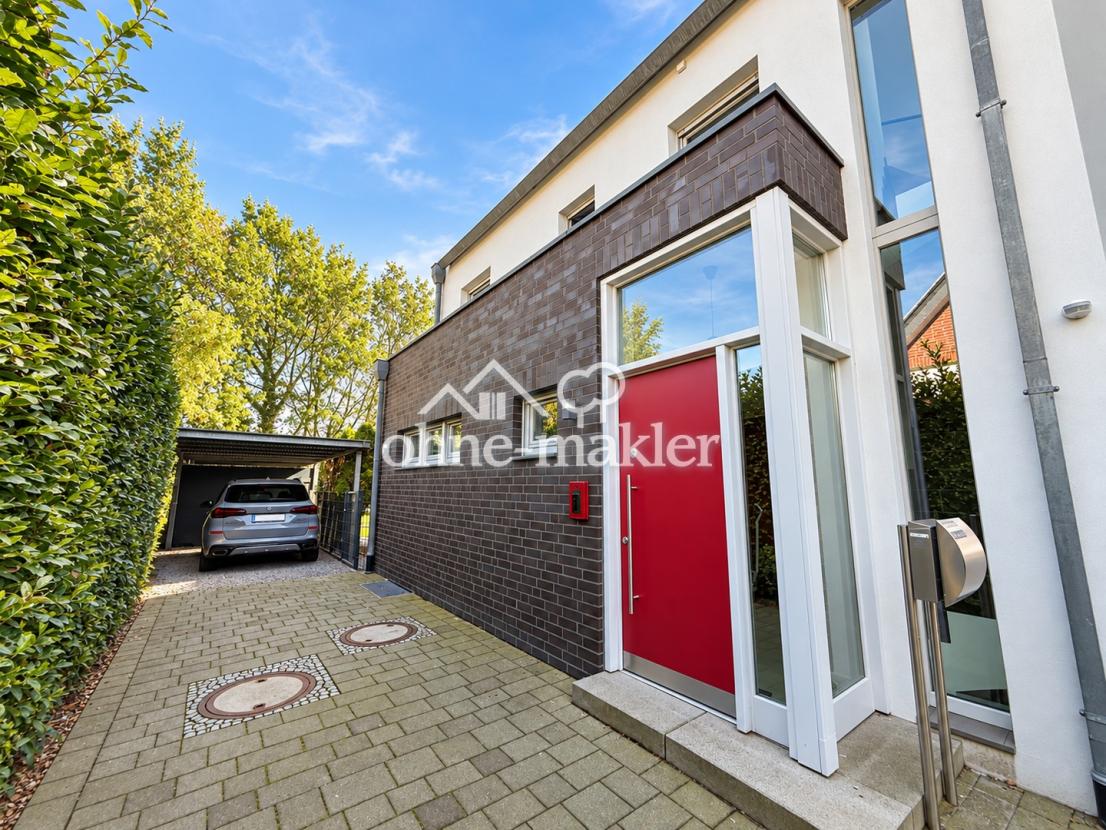 Einfahrt mit Carport