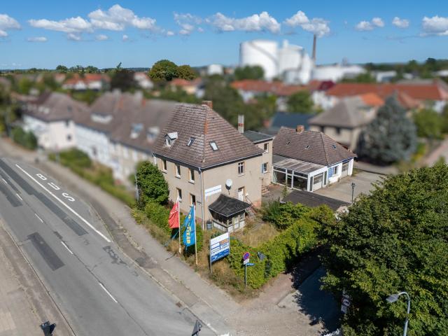 Luftbild-Wohnhaus und Werkstatt