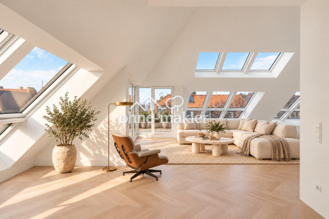 Wohnzimmer KI visualisiert