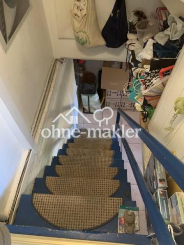 Treppe zum Obengeschoss