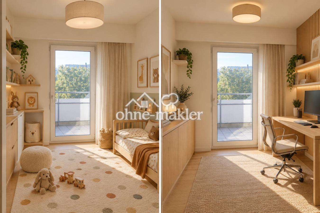 Kinderzimmer/Büro KI-Generiert