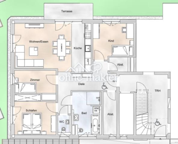 Grundriss Wohnung 1