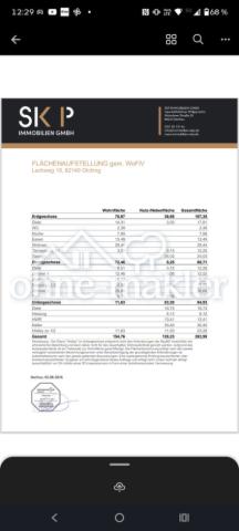 Flächenaufstellung