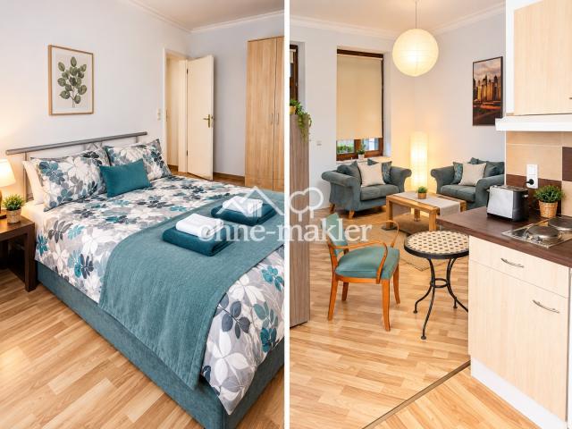 Wohn und Schlafzimmer