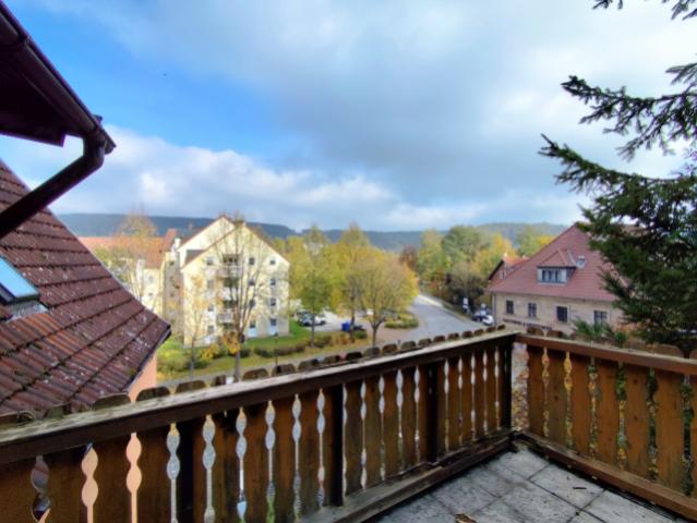 Haupthaus Ausblick von der Terrasse