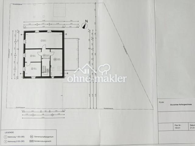 Größe der Kellerräume ca. 26qm