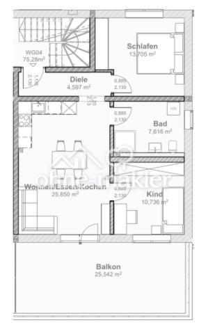 Grundriss Wohnung Nr. 4