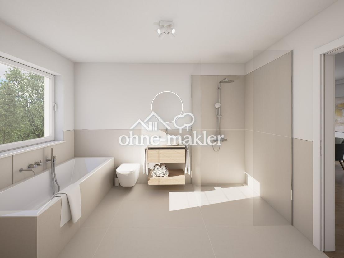 Badezimmer mit Badewanne