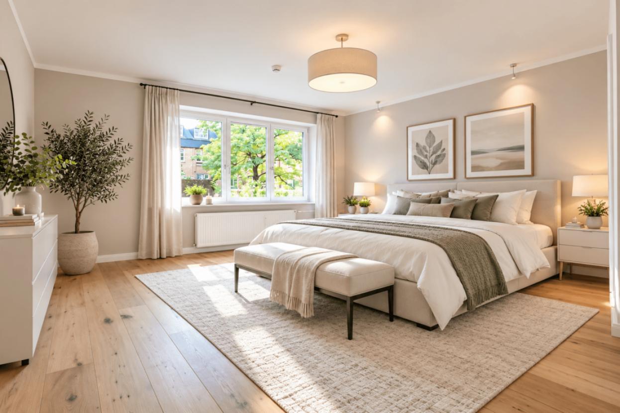 Schlafzimmer - Beispielmöblierung