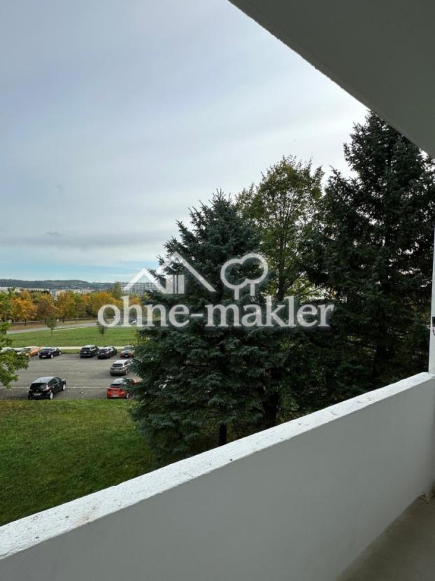 Blick vom Balkon