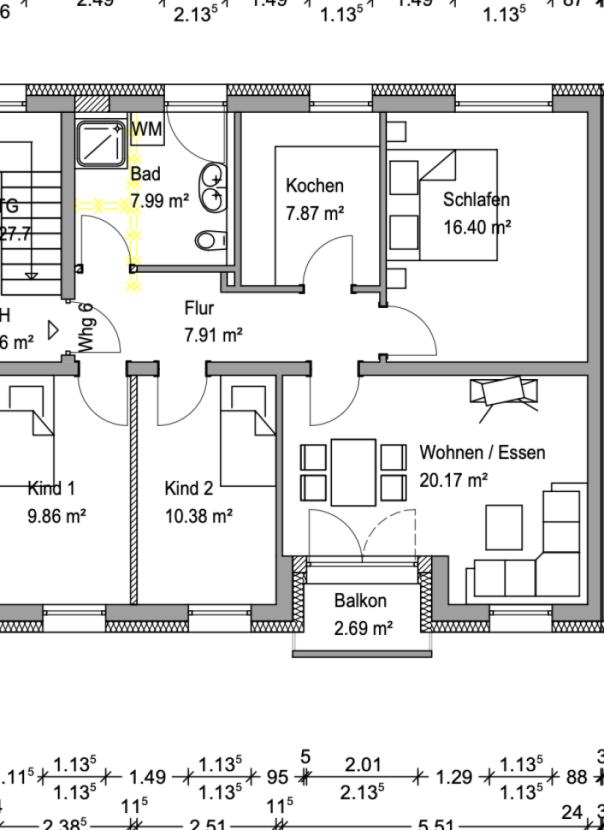 Grundriss WHG 6, Haus 4 