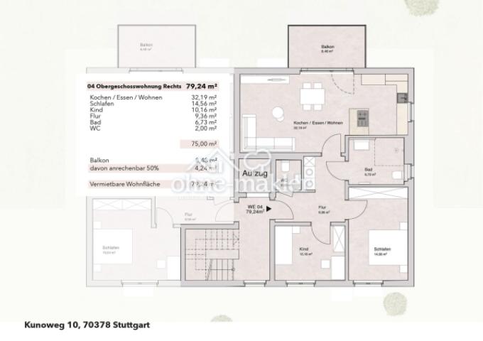 WE04 Grundriss Obergeschoss