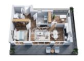Grundriss 3D Wohnung 8 