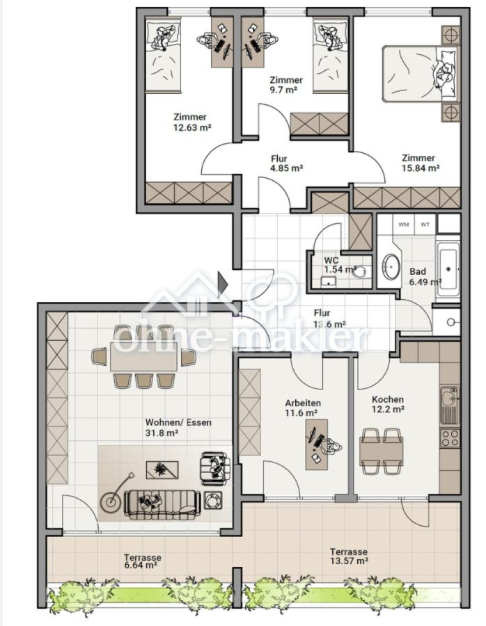 Variante mit 5. Zimmer