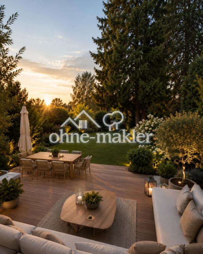 Gartenansicht visualisiert