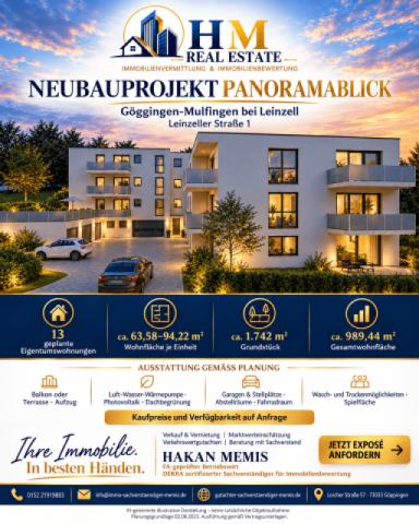 Panoramablick _ Exklusive Neubauwohnungen bei Leinzell