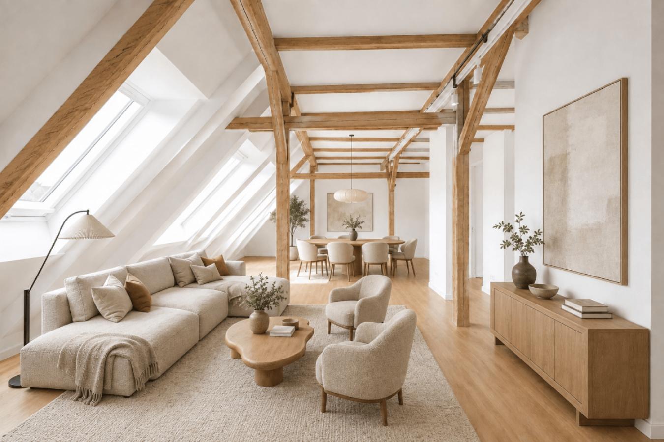 Wohnzimmer (KI-visualisiert)