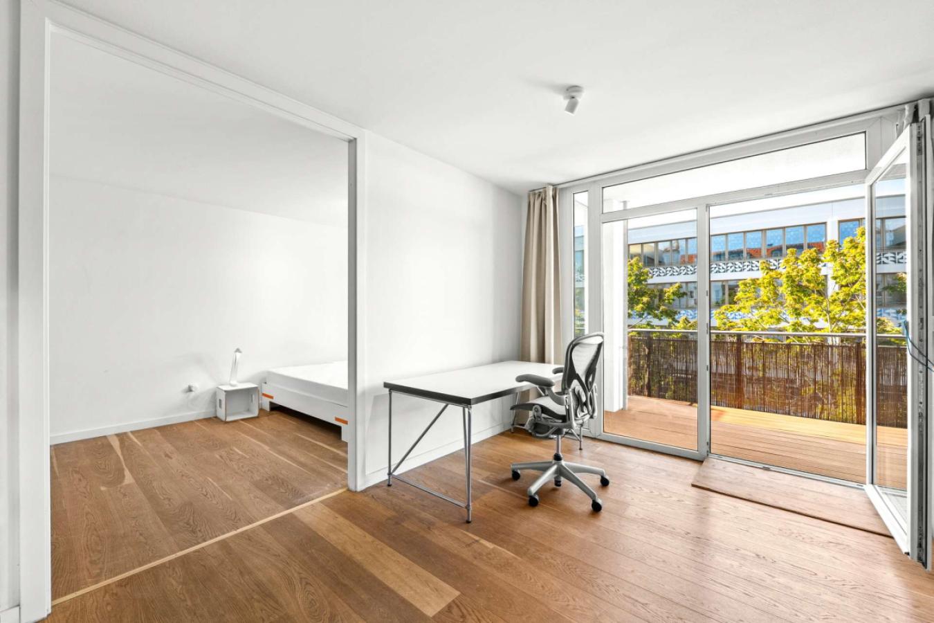 Blick zum Schlafzimmer