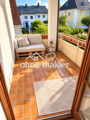 Sonniger Balkon