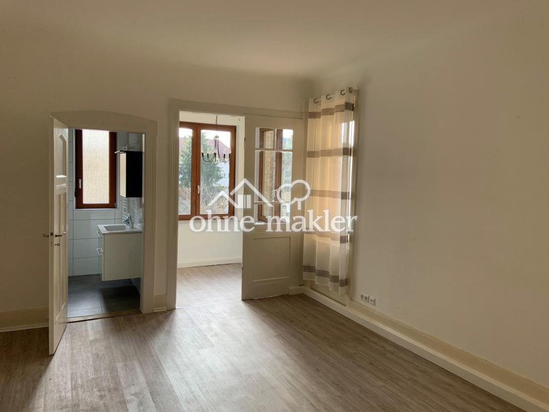Schlafzimmer mit Büro Erker