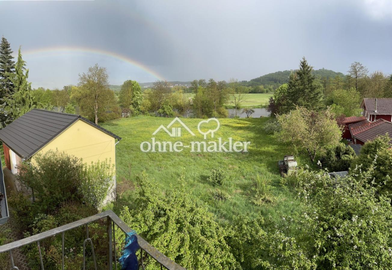Ausblick auf die Obstwiese