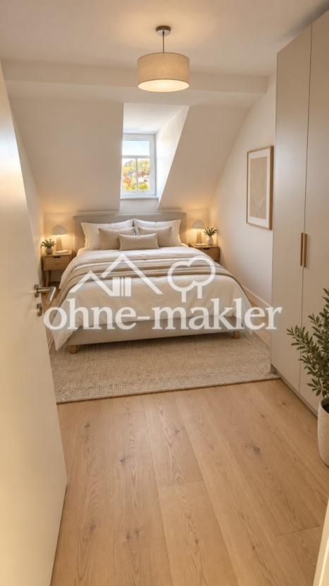 Schlafzimmer mit Möbeln