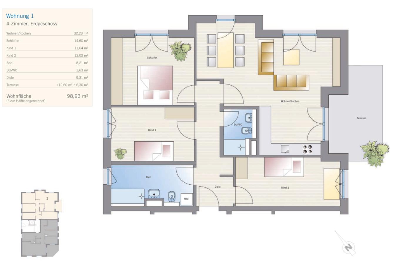 Grundriss WE01