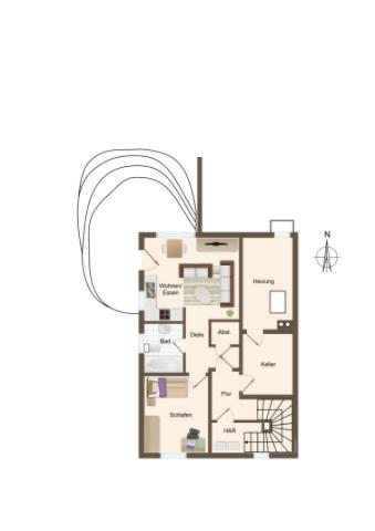 Grundriss Einliegerwohnung