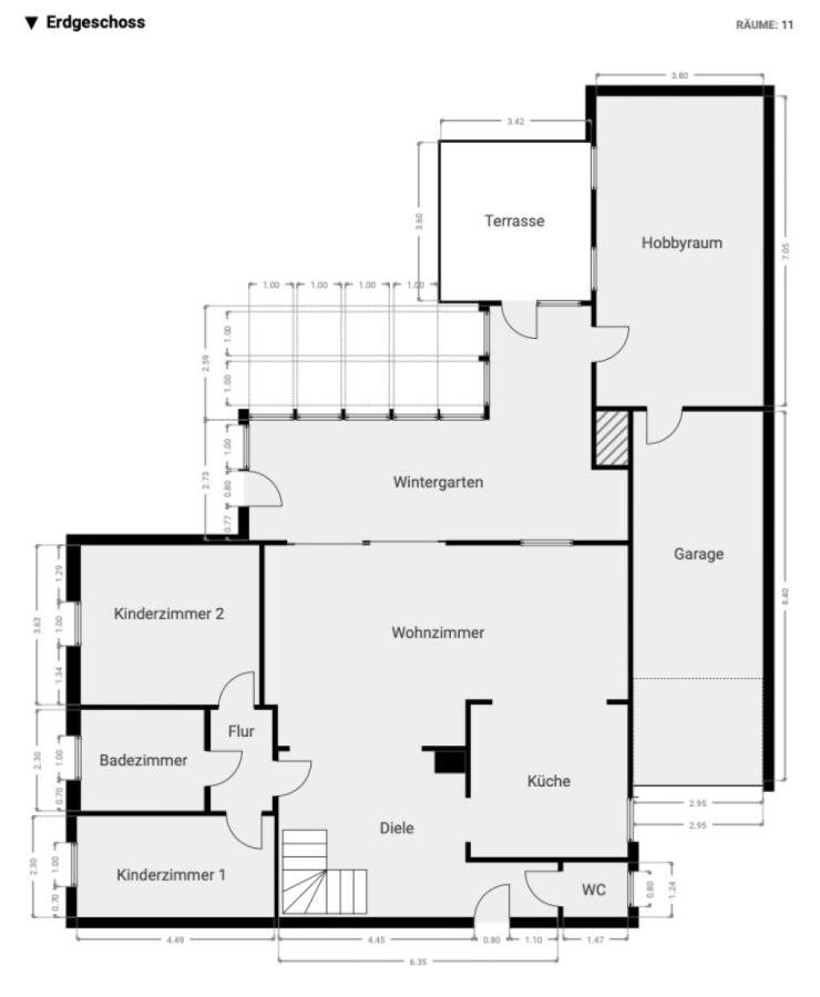 Grundriss Haus 1 EG