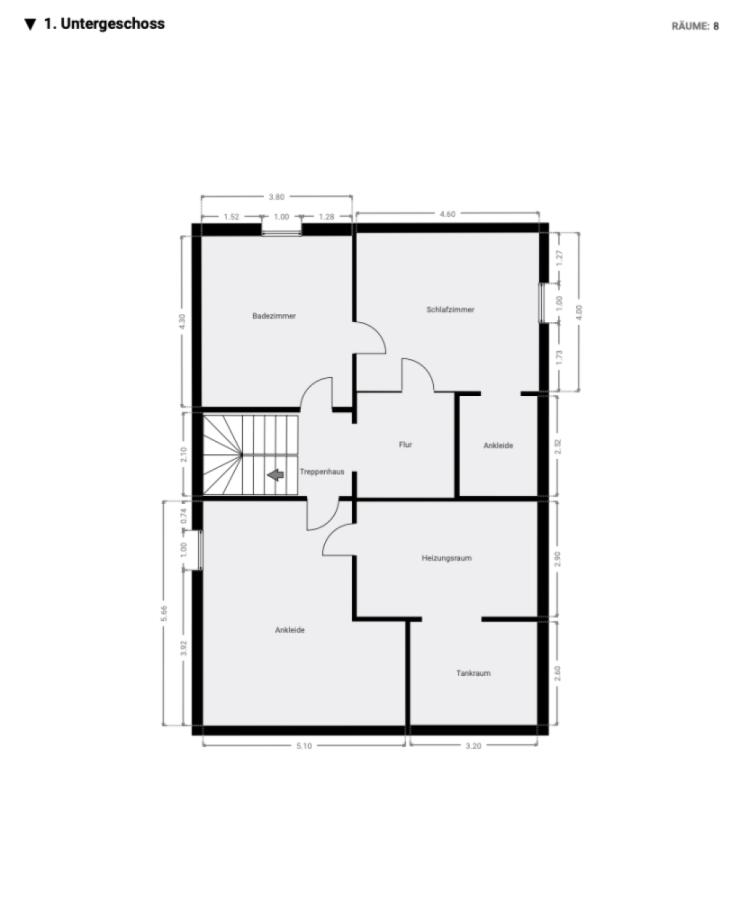 Grundriss Haus 1 UG