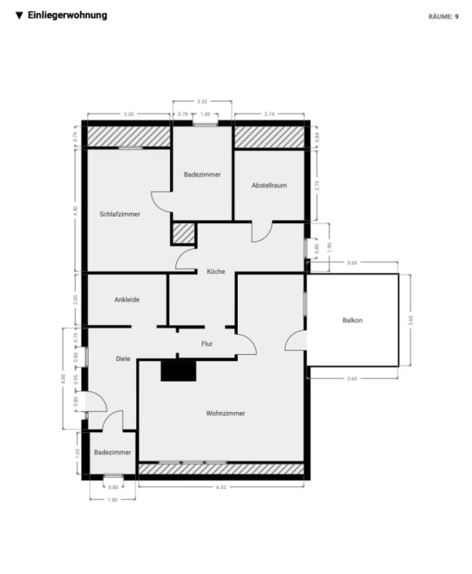Grundriss Einliegerwohnung