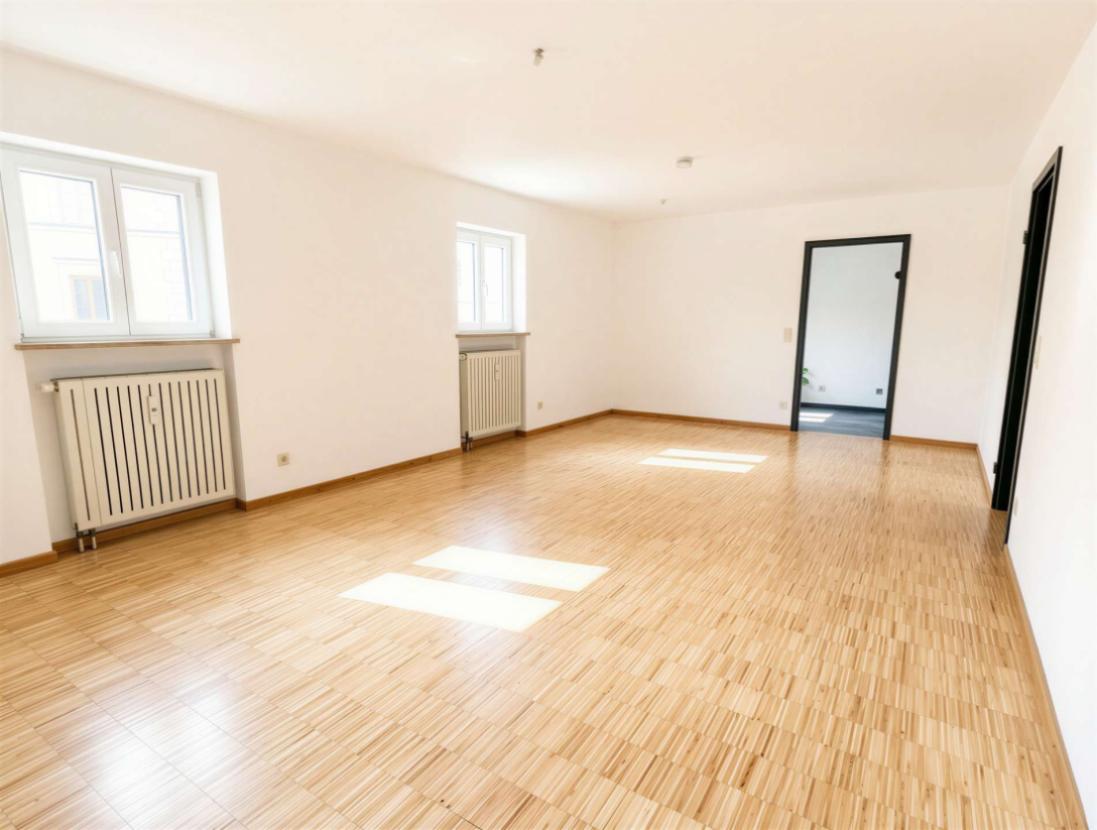 Wohnzimmer Blick zur Küche 