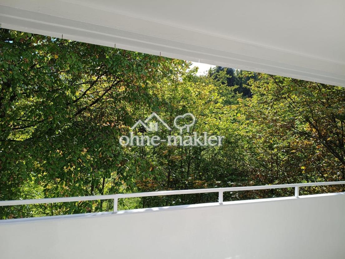 Balkon mit Blick ins Grüne