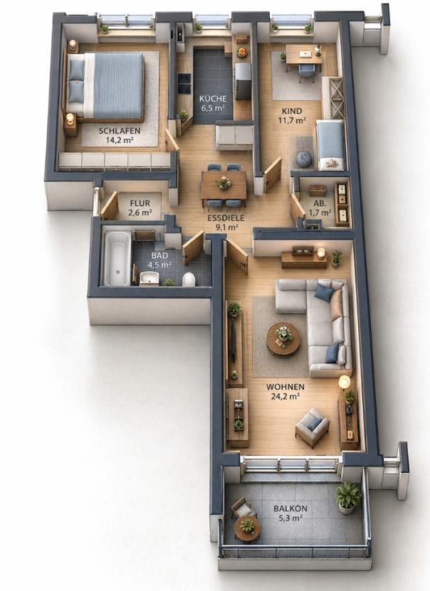 3D-Grundriss