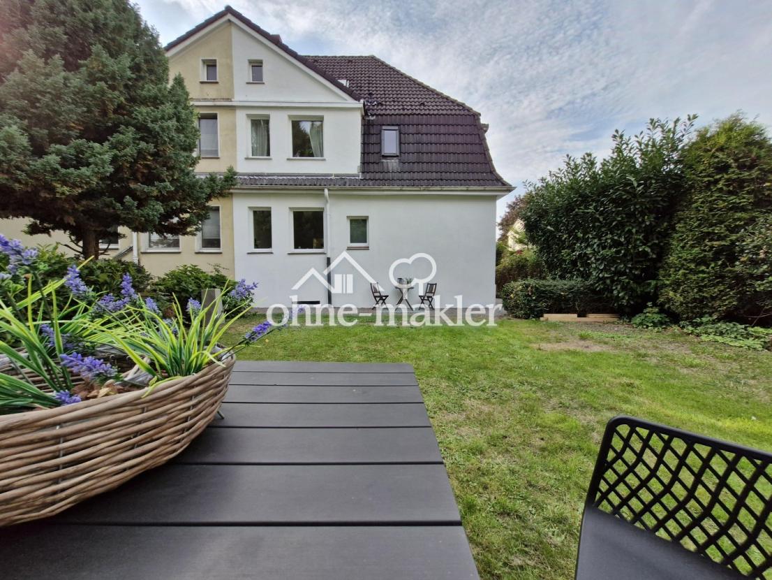 Garten Blick auf das Haus