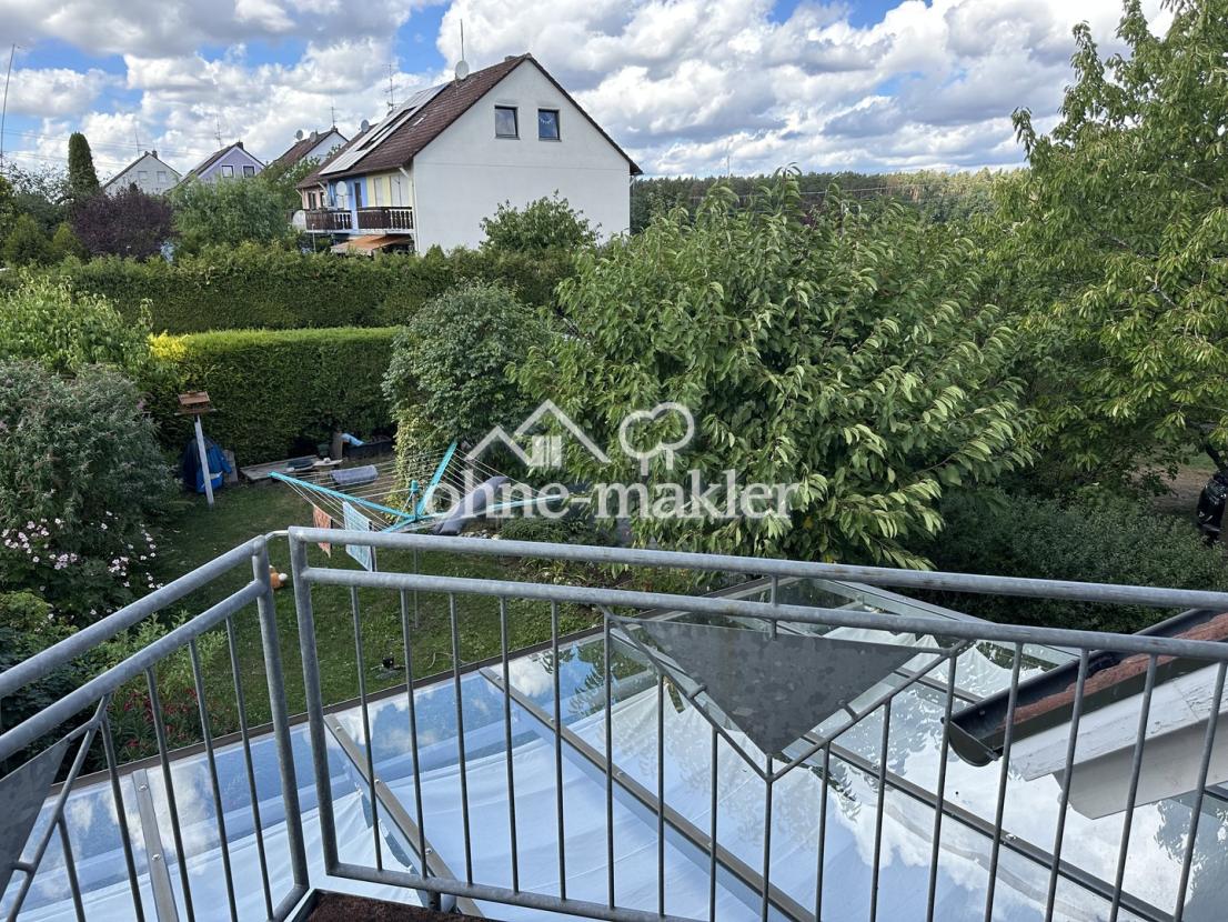Blick vom Balkon