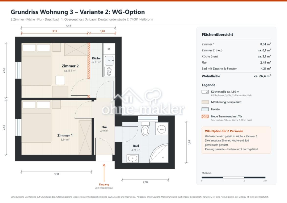 WE 3: Grundriss