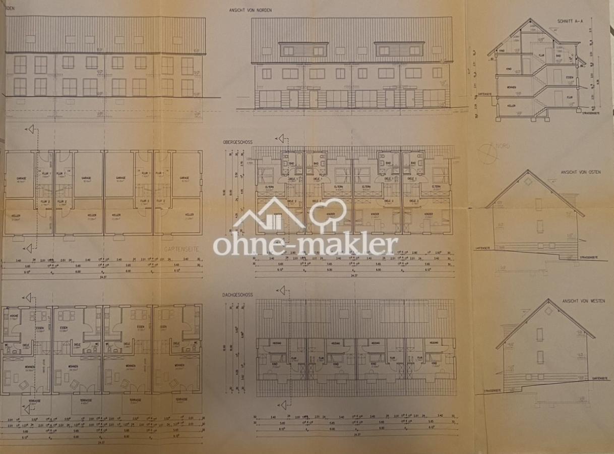 Grundriss Reihenhäuser