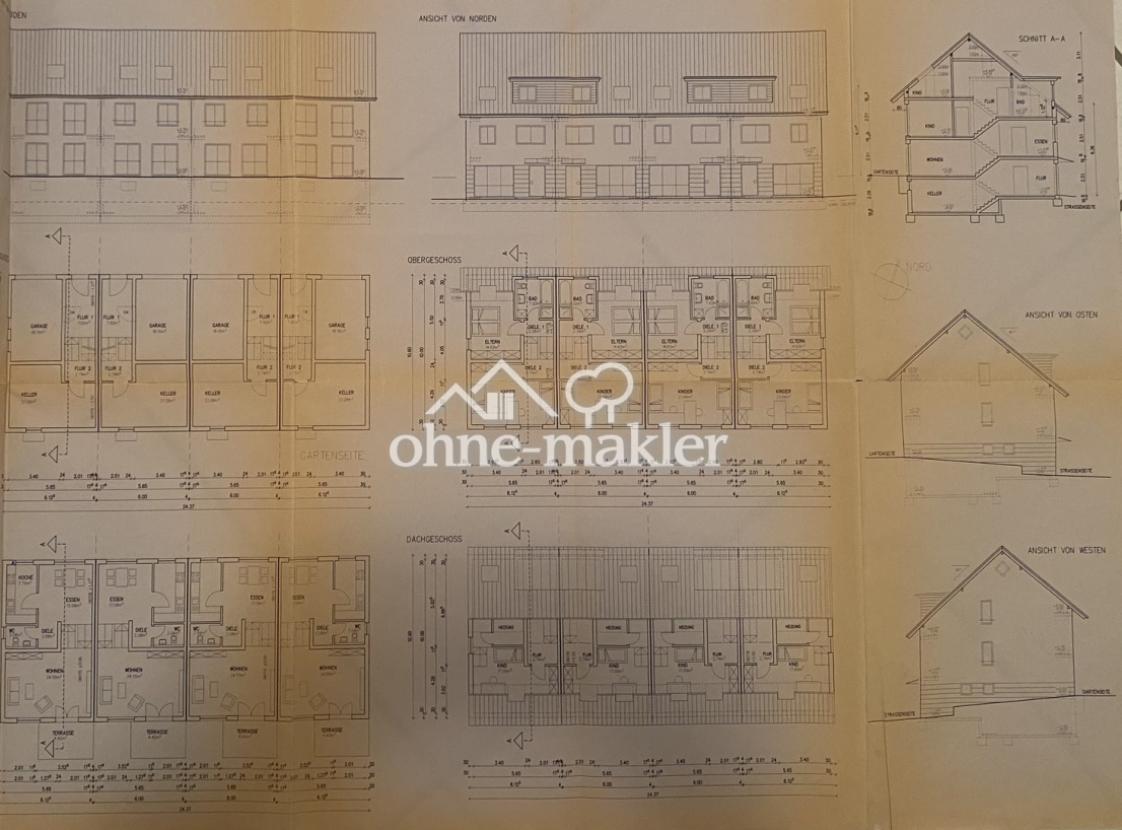 Grundriss Reihenhäuser
