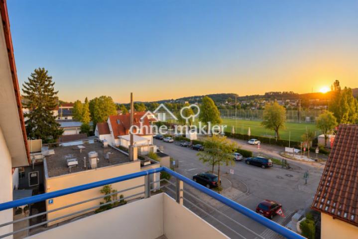 Blick vom Balkon