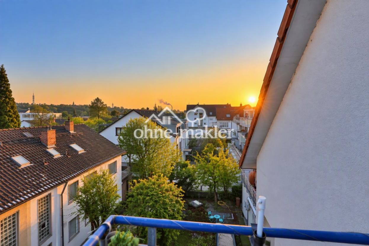 Blick vom Balkon