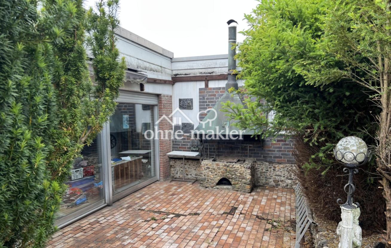 Blick auf 2.Terrasse vor Anbau