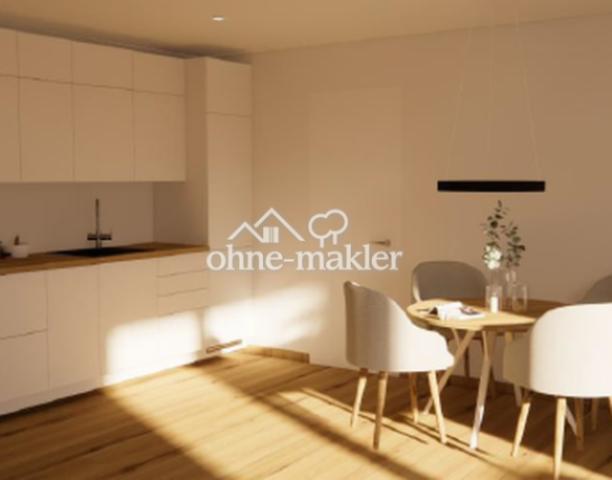 Wohnzimmer mit offener Küche