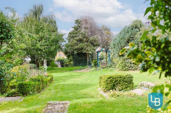 Blick von der Terrasse in den Garten