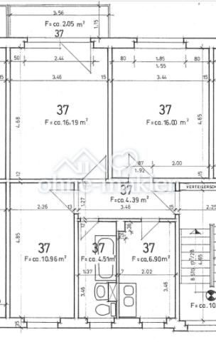 Grundriss und Flächenangabe