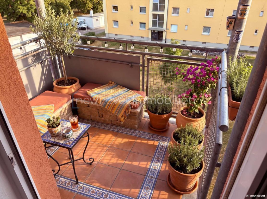 Balkon Wohnvorschlag KI