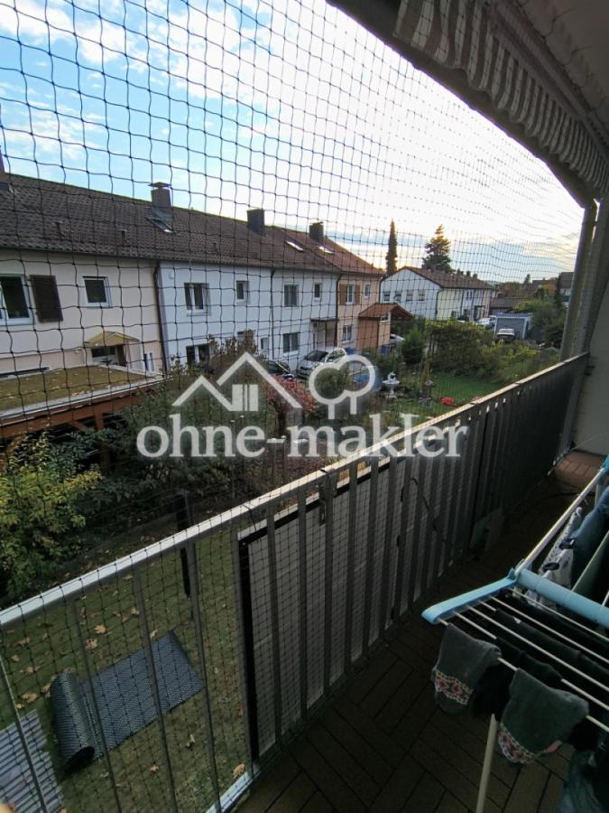Blick vom Balkon