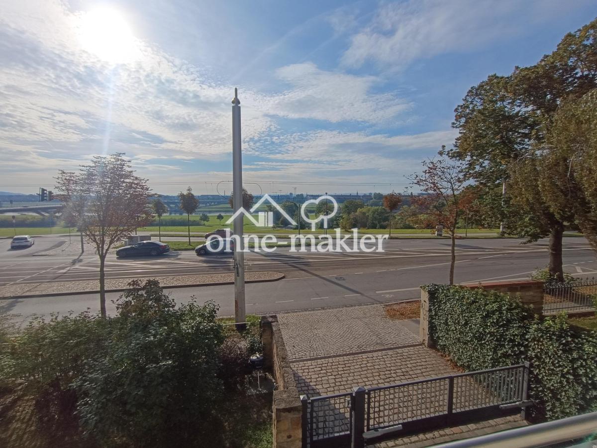 Blick vom Balkon
